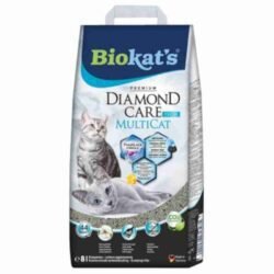 Biokat's DIAMOND CARE MultiCat Fresh Arena Aglomerante para Gatos 8 litros