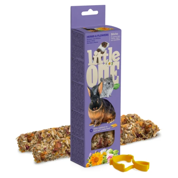 Little One Snack Roedores Barritas con Hierbas y Flores