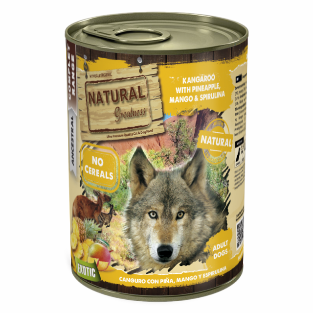 lata de canguro para perro natural greatness