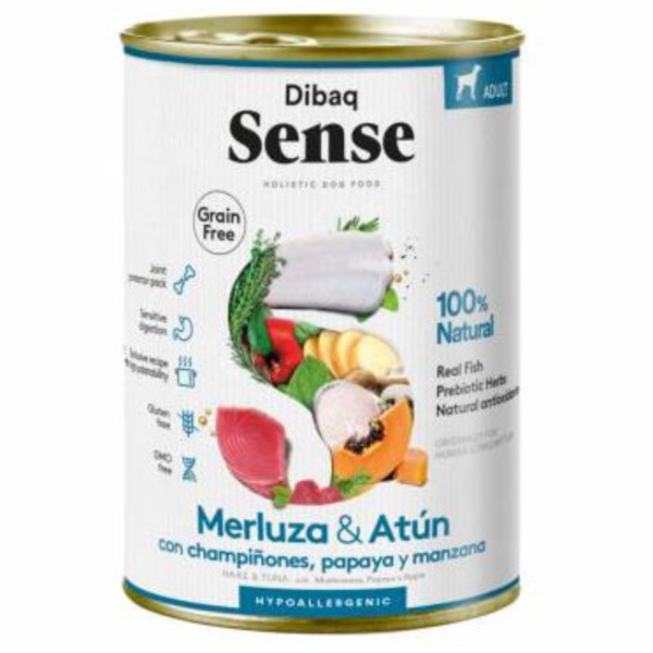 Lata Sense Grain Free Merluza y Atún 380Gr