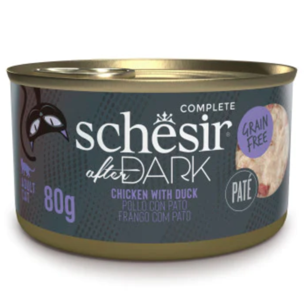 Schesir After Dark Lata 80gr Pollo con Pato en Paté