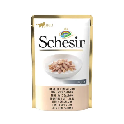 sobres schesir para gato de salmon con atun