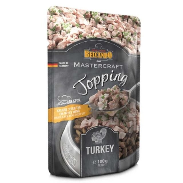 topping para pienso de perro con pavo de belcando