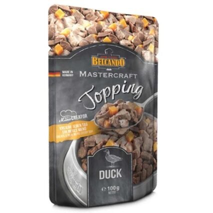 topping para pienso de perro con pato de belcando masterfraft