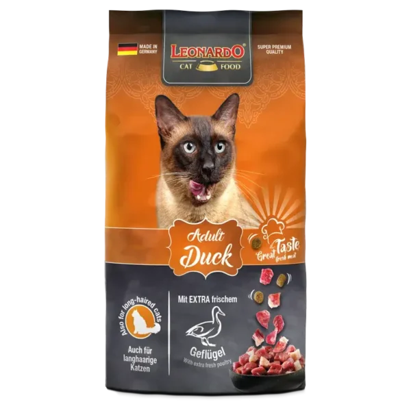 Leonardo Adult Duck - Alimento Completo para Gatos Adultos