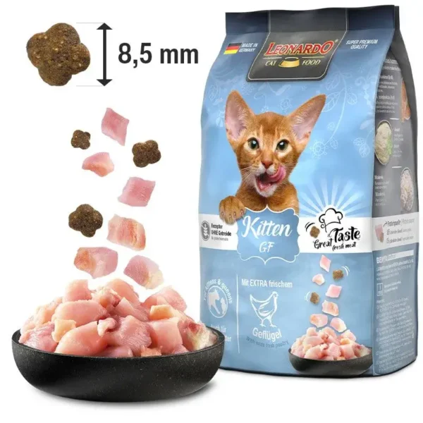 Leonardo Kitten GF - Alimento Sin Cereales para Gatitos Sensibles - Imagen 3