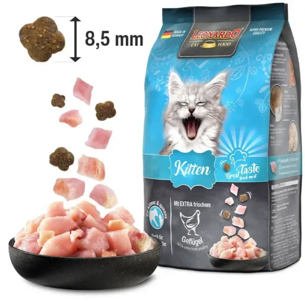 Leonardo Kitten Alimentación Seca - Nutrición Premium para Gatitos Saludables y Felices - Imagen 3