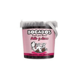 Bocados de Pollo y Arroz Snacks para Perros de Dingonatura