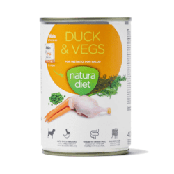 Comida Húmeda para Perros Natura Diet Duck & Vegs, Pato y Vegetales 400 gr