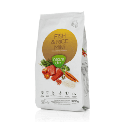 Natura Diet Fish & Rice Mini, Pienso para razas pequeñas salmón y arroz