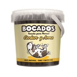 Snacks para perro Bocados de Cordero y Arroz Dingonatura
